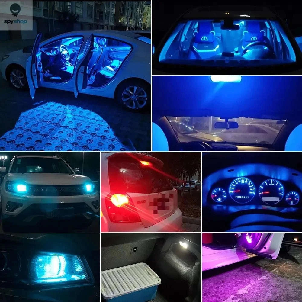 Canbus T10 LED Bulbs 6000K Interior & Exterior Lighting Upgrade-Blue