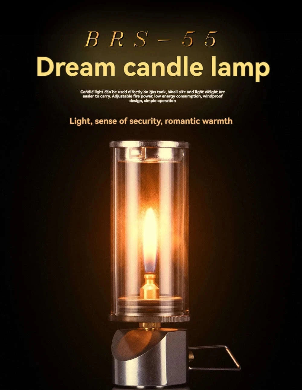 Candle Lamp Gas Burner Light for Outdoor Camping-BRS-55