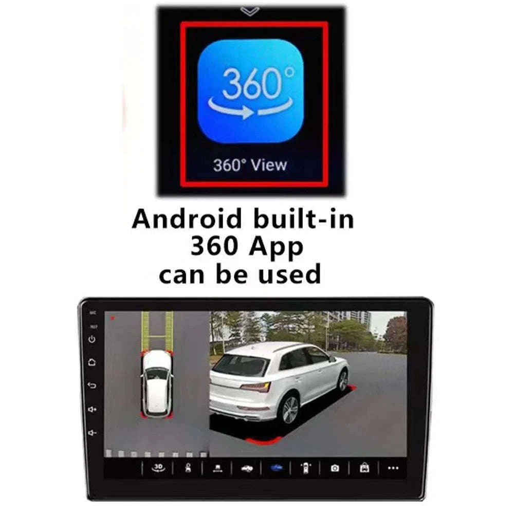 Car 360° Panoramic Camera System for Android Screens-3D 1080P