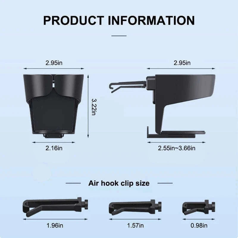 Car Air Vent Cup Holder Adjustable Bottle Mount-1pc