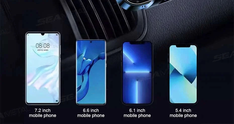 Car Air Vent Phone Holder 360-Degree Rotation Stable Phone Mount for 4.7-7.2in Smartphones-Long