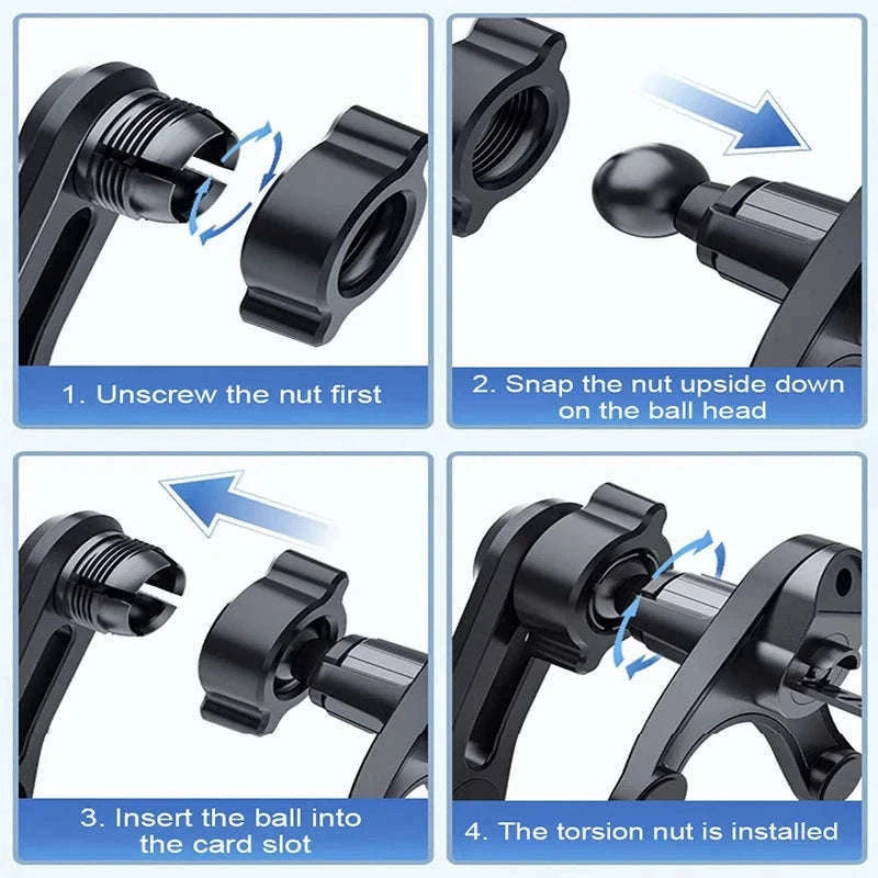Car Air Vent Phone Holder Anti-Shake Adjustable Mount-Long style 1pc