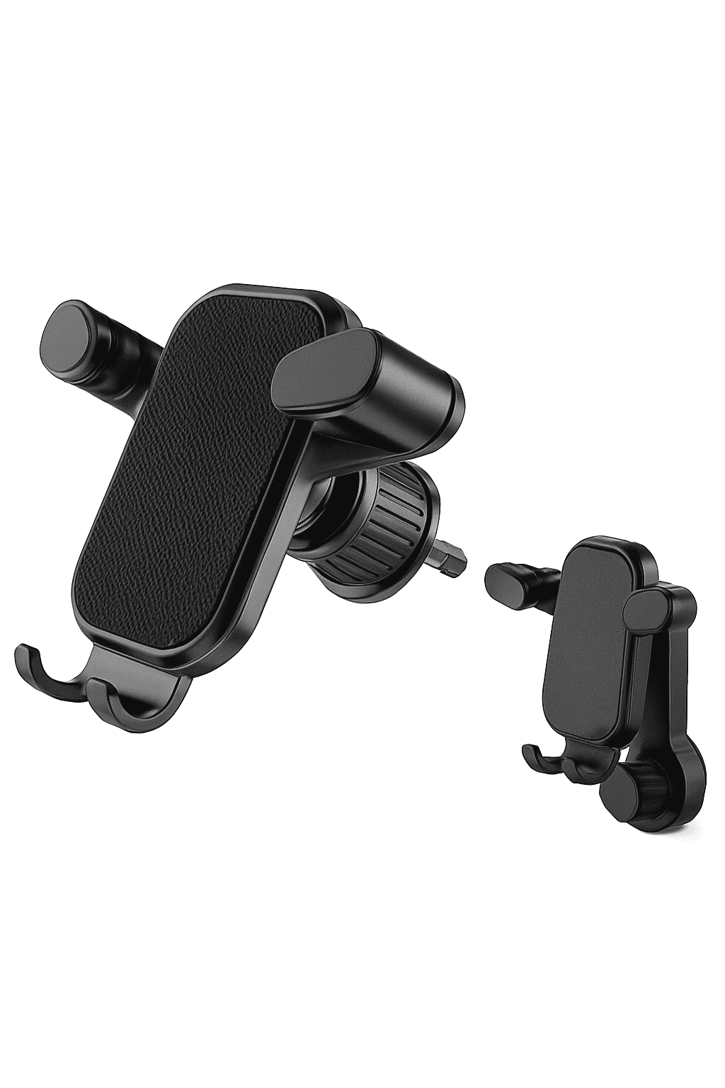 Car Air Vent Phone Holder Gravity Lock Hook Mount 360 Rotation-Long
