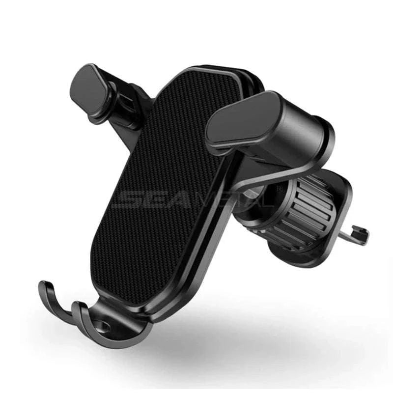 Car Air Vent Phone Holder Gravity Lock Hook Mount 360 Rotation-Long