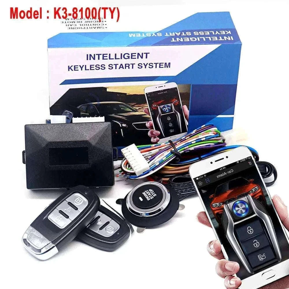 Car Alarm Keyless Entry & Remote Start System with Push Start-K5-9100(FT)