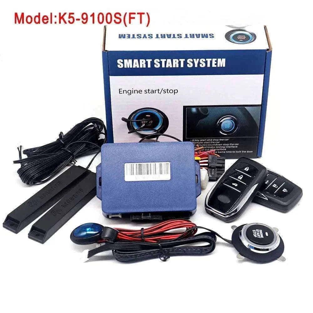 Car Alarm Keyless Entry & Remote Start System with Push Start-K5-9100(FT)
