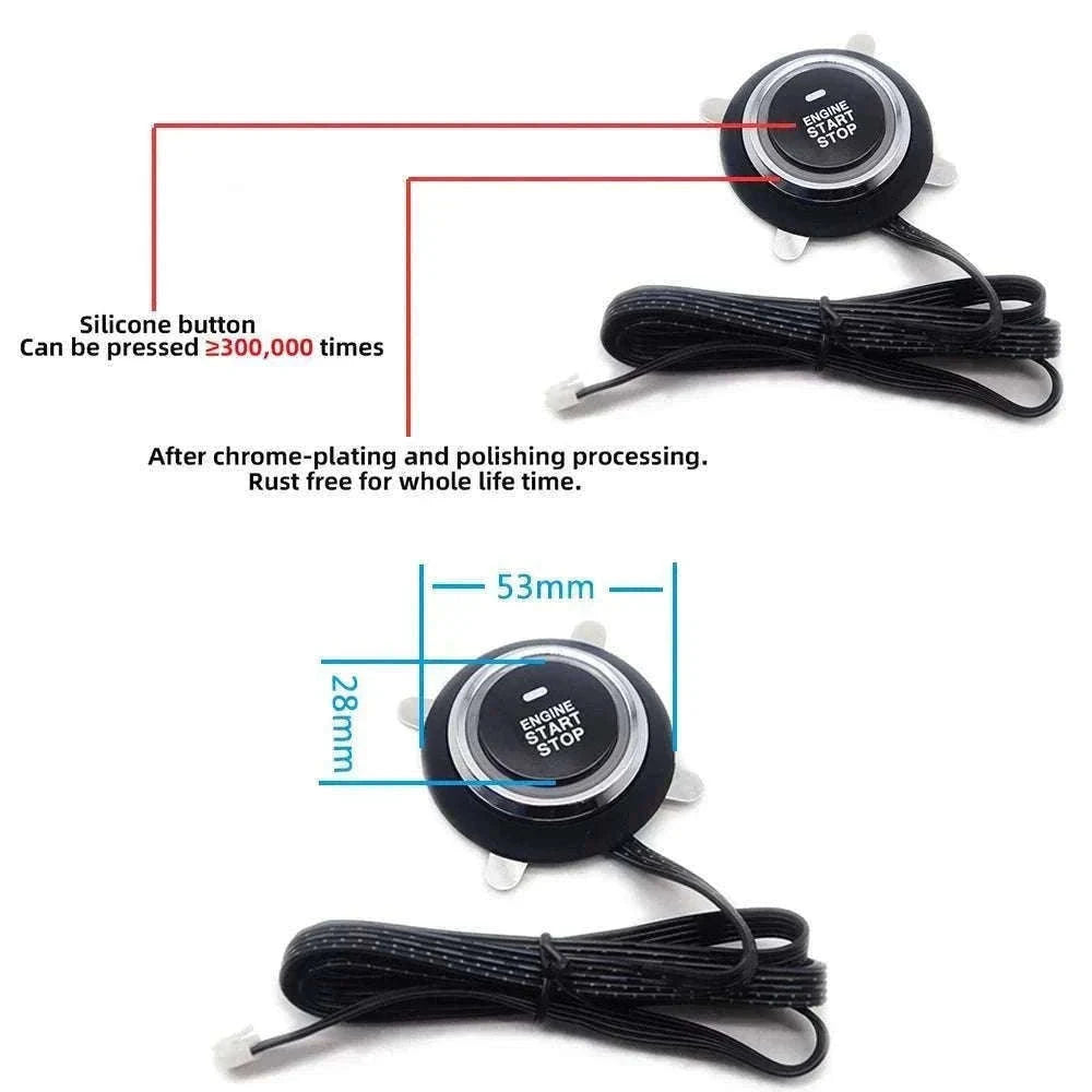 Car Alarm Keyless Entry & Remote Start System with Push Start-K5-9100(FT)