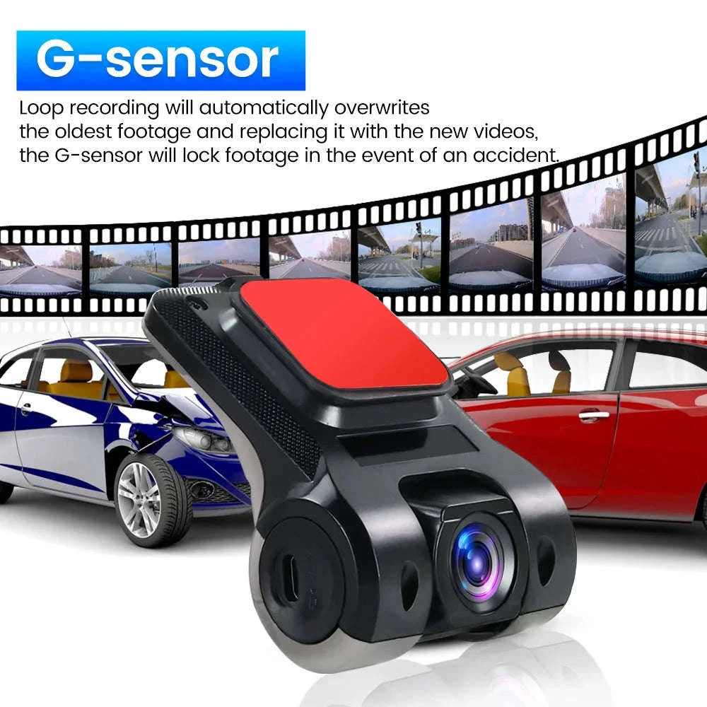 Car Android Navigator USB HD 720P 170° DVR Driving Recorder Media Comes with ADAS Driving Assistance Function Recorder Night-DVR-W6Q / China Mainland