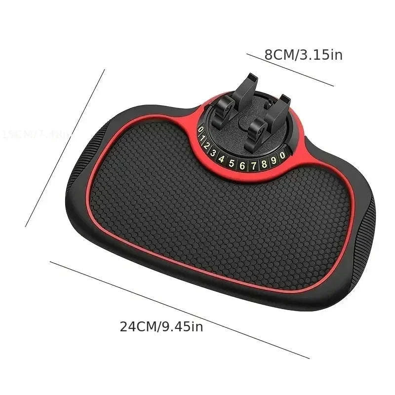 Car Anti-Slip Mat with Multi‑Function Phone Holder-Square