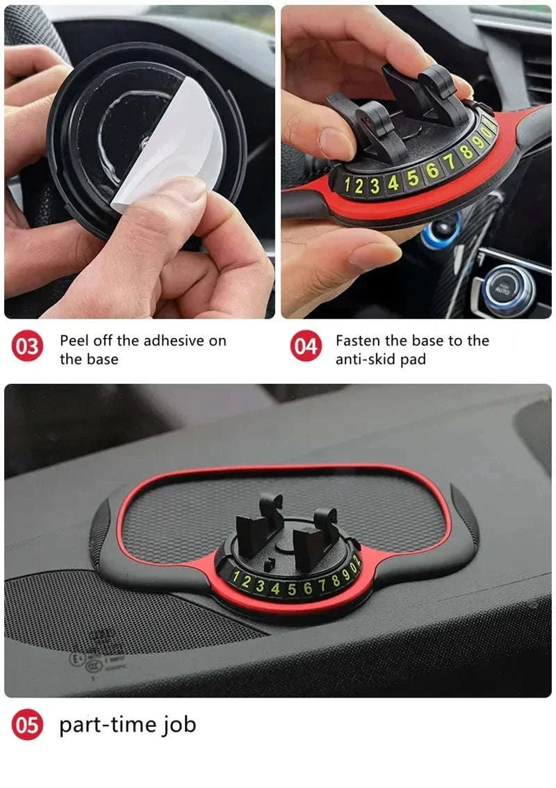 Car Anti-Slip Mat with Multi‑Function Phone Holder-Square
