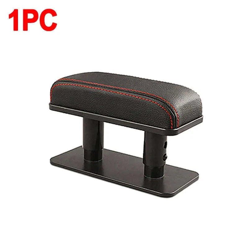 Car Arm Rest Cushion Extension Adjustable Height Elbow Support Cushion-1pc Red line