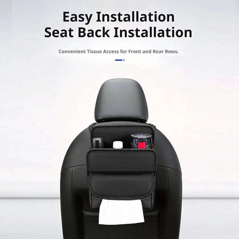Car Back Seat Organizer Tissue Holder Storage Bag-1pc