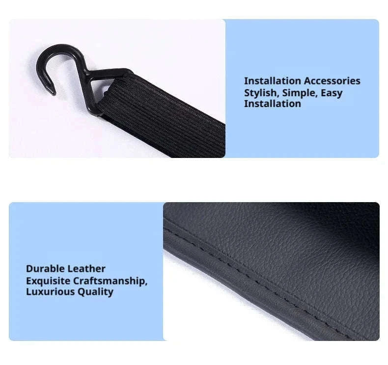 Car Back Seat Organizer Tissue Holder Storage Bag-1pc
