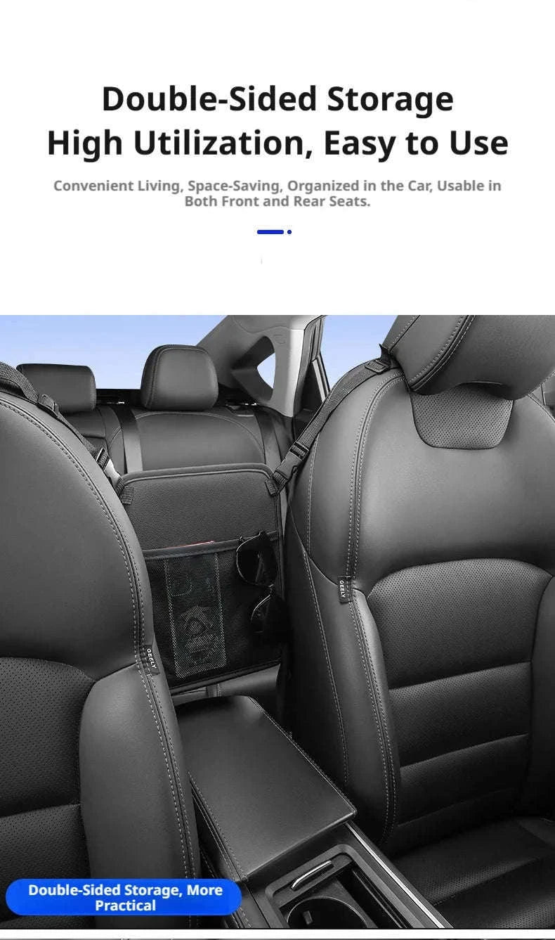Car Back Seat Organizer Tissue Holder Storage Bag-1pc