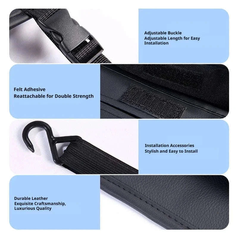 Car Back Seat Organizer Tissue Holder Storage Bag-1pc