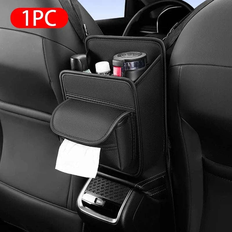Car Back Seat Organizer Tissue Holder Storage Bag-1pc