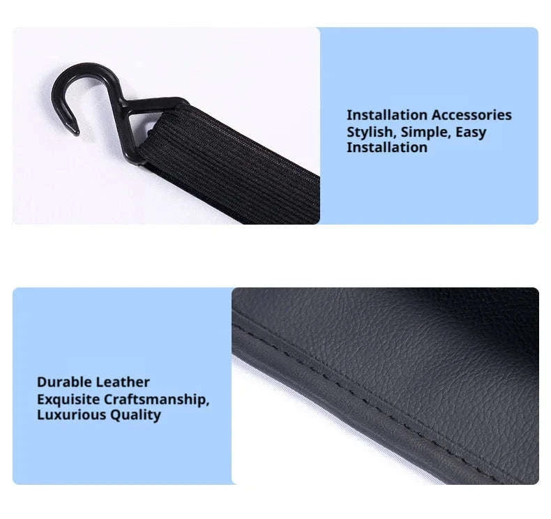 Car Back Seat Organizer Tissue Holder Storage Bag-1pc