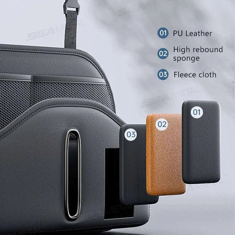 Car Back Seat Organizer with Tissue Holder-1pc