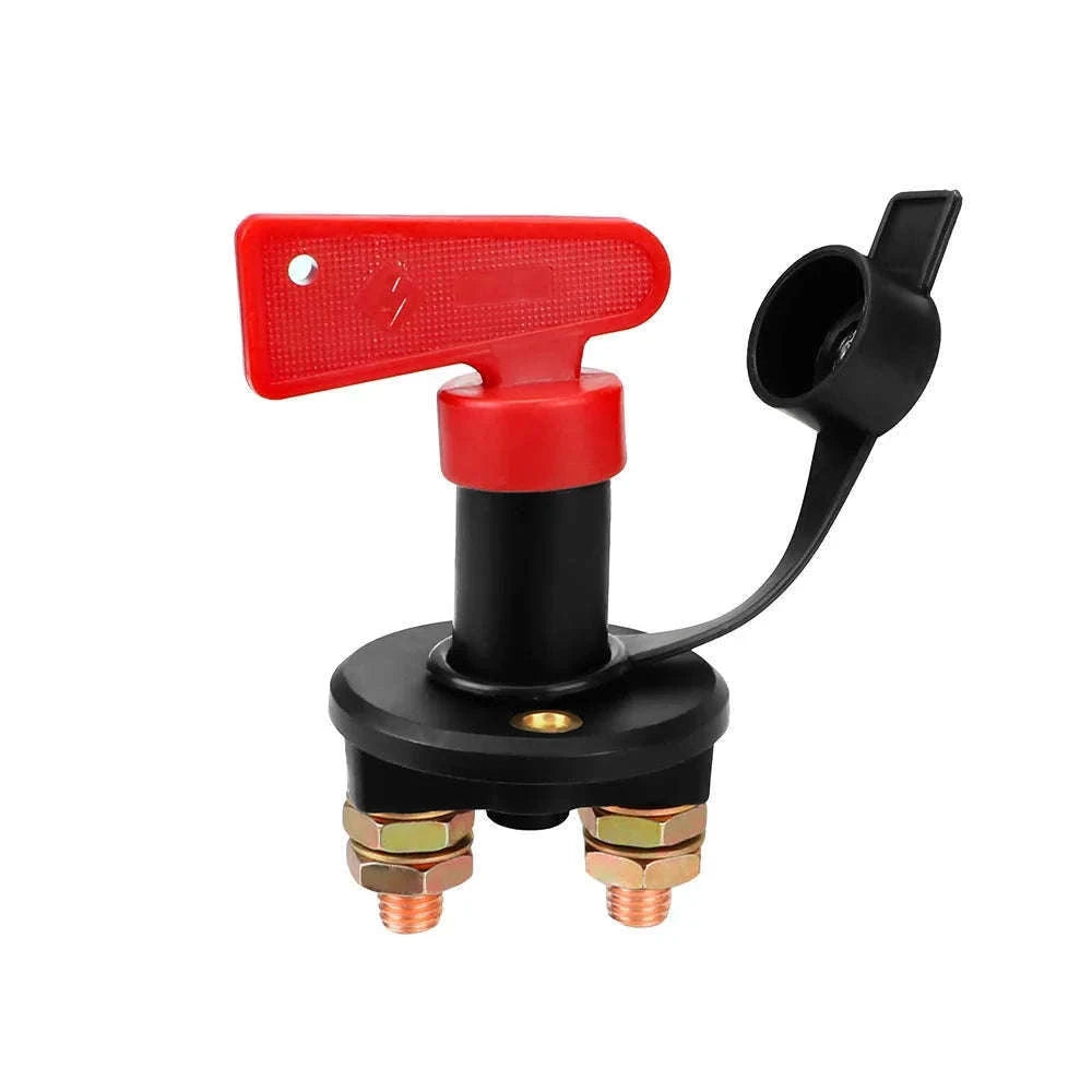 Car Battery Kill Switch with Red Key for Power Control-Red