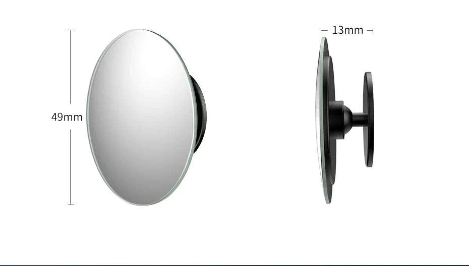 Car Blind Spot Mirror 2pcs 360° Wide Angle HD Convex Glass-Glass
