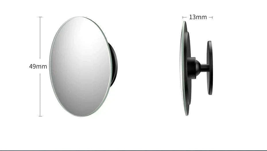Car Blind Spot Mirror 2pcs 360° Wide Angle HD Convex Glass-Glass
