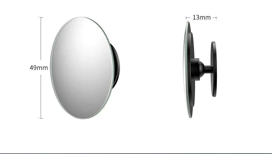 Car Blind Spot Mirror 2pcs 360° Wide Angle HD Convex Glass-Glass
