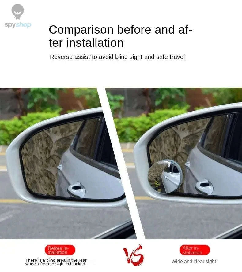 Car Blind Spot Mirror with 360° Adjustable Wide-Angle View-1 piece