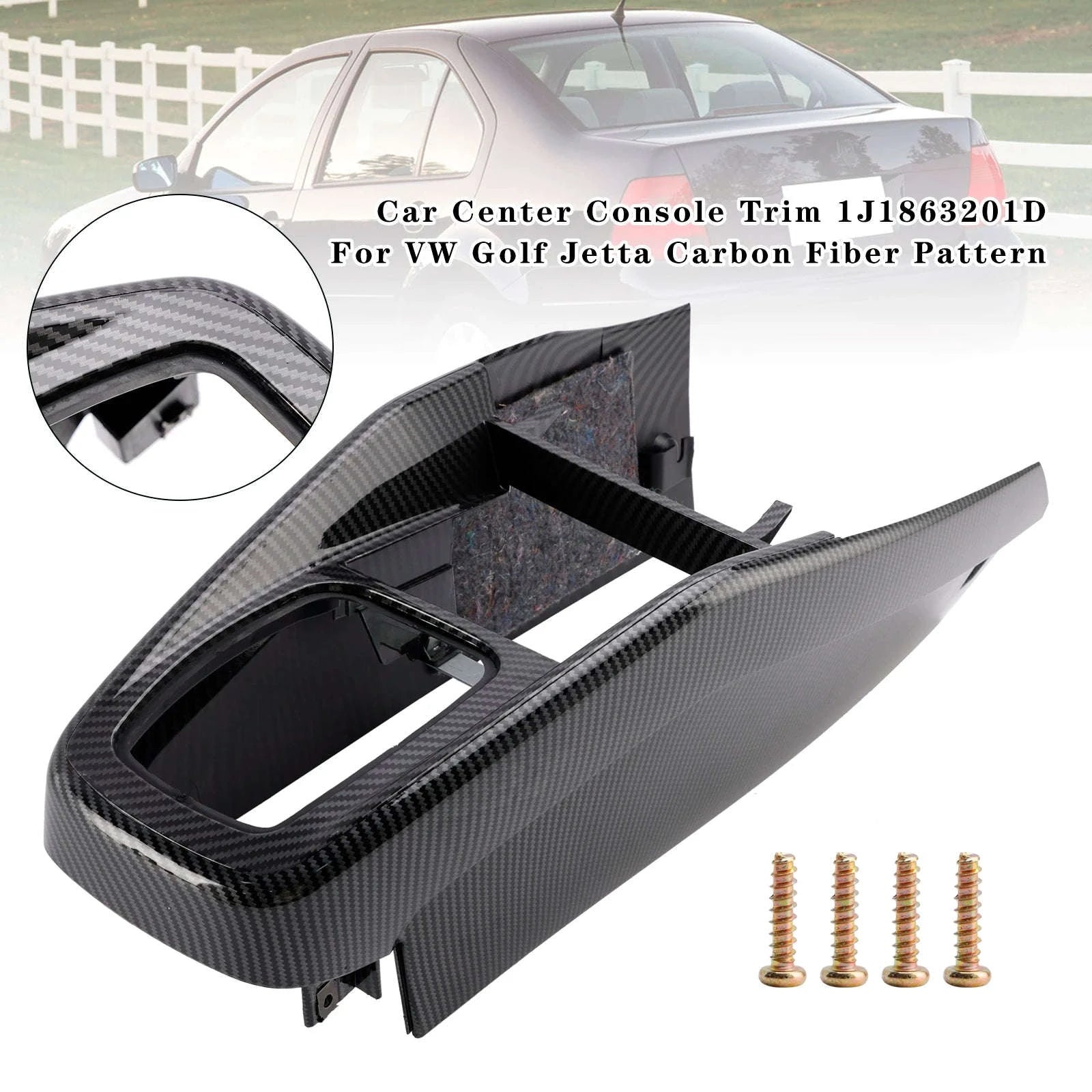 Car Center Console Trim for VW Golf Jetta 1999-2005 LHD-Germany