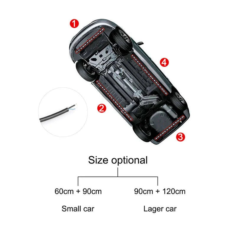 Car Chassis Color Flow Underbody LED Light Strip-APP 120 X 150 / China Mainland