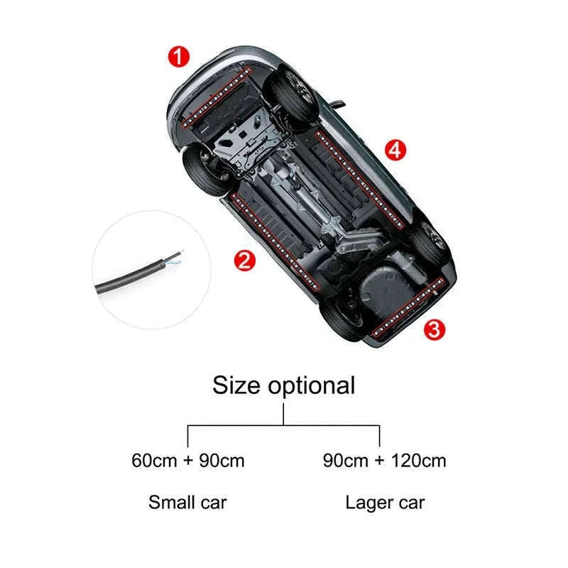 Car Chassis Color Flow Underbody LED Light Strip-APP 120 X 150 / China Mainland