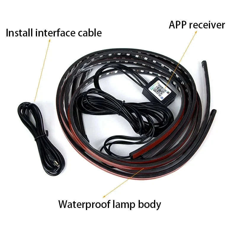 Car Chassis Color Flow Underbody LED Light Strip-APP 120 X 150 / China Mainland