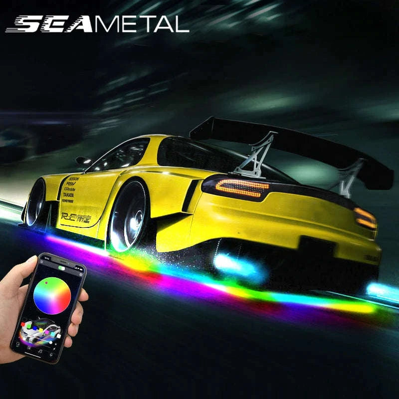 Car Chassis Color Flow Underbody LED Light Strip-APP 120 X 150 / China Mainland