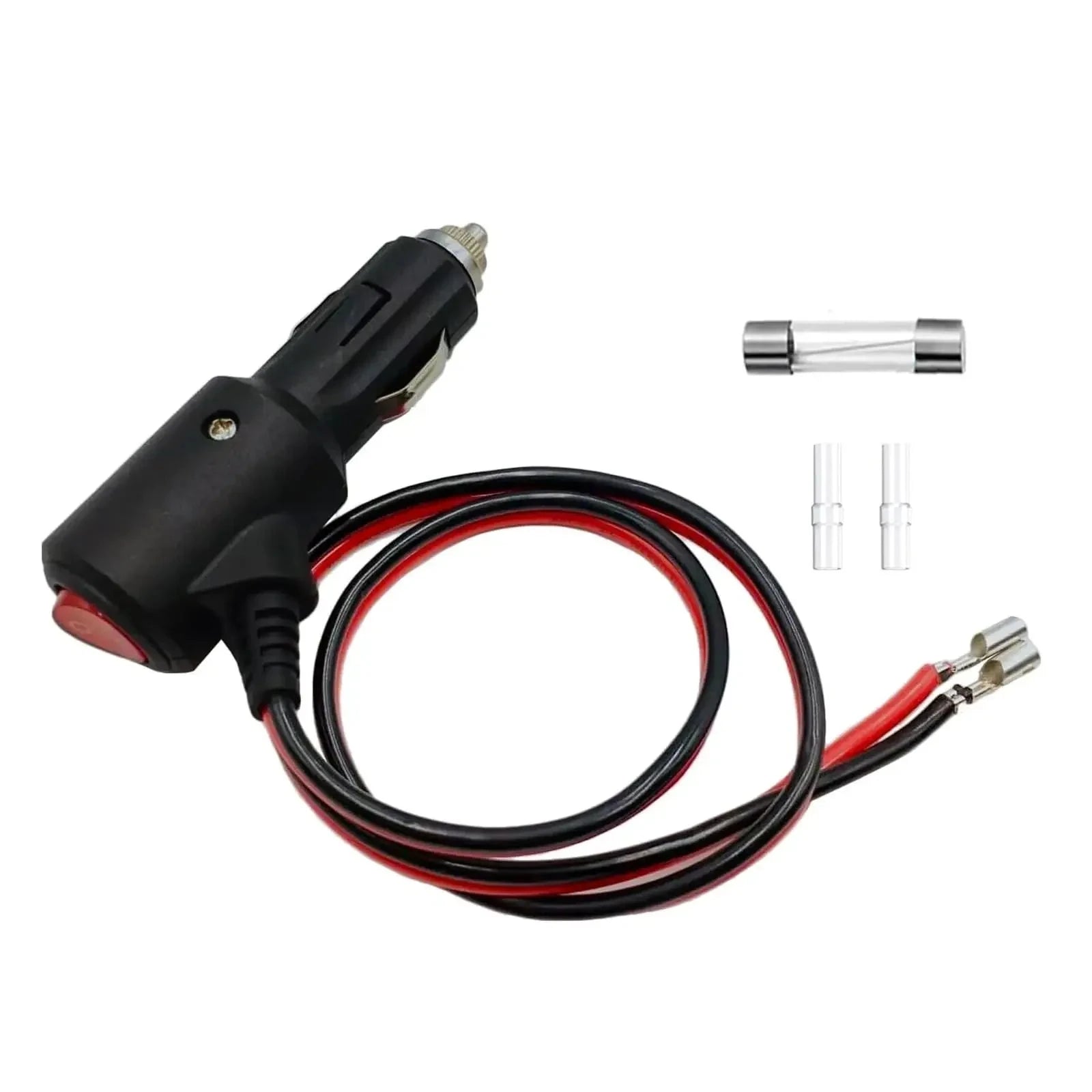 Car Cigarette Lighter Extension Cord with On/Off Switch-Black-S-6FT