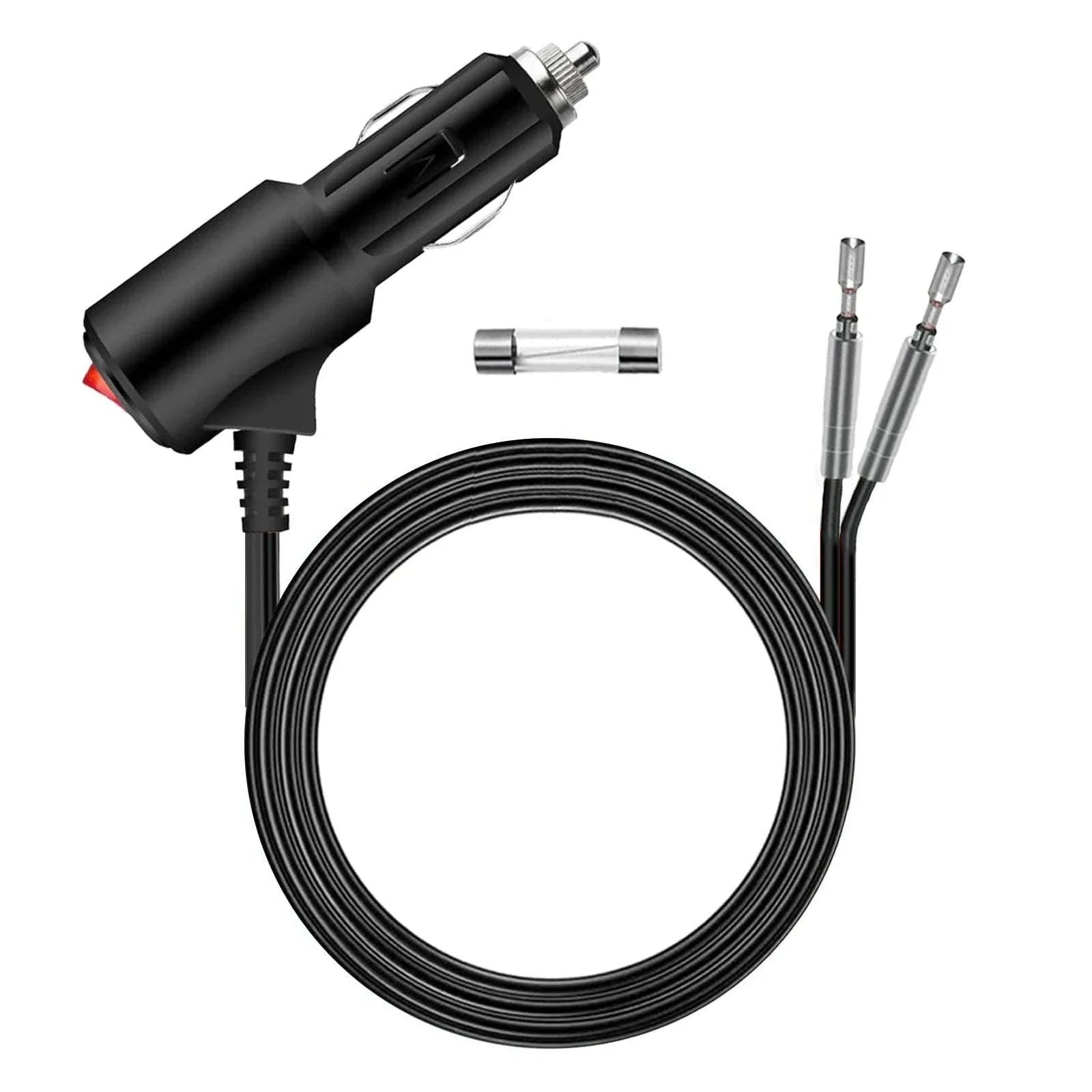 Car Cigarette Lighter Extension Cord with On/Off Switch-Black-S-6FT