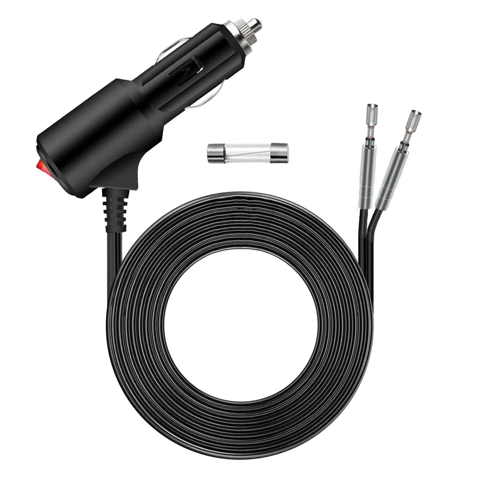 Car Cigarette Lighter Extension Cord with On/Off Switch-Black-S-6FT