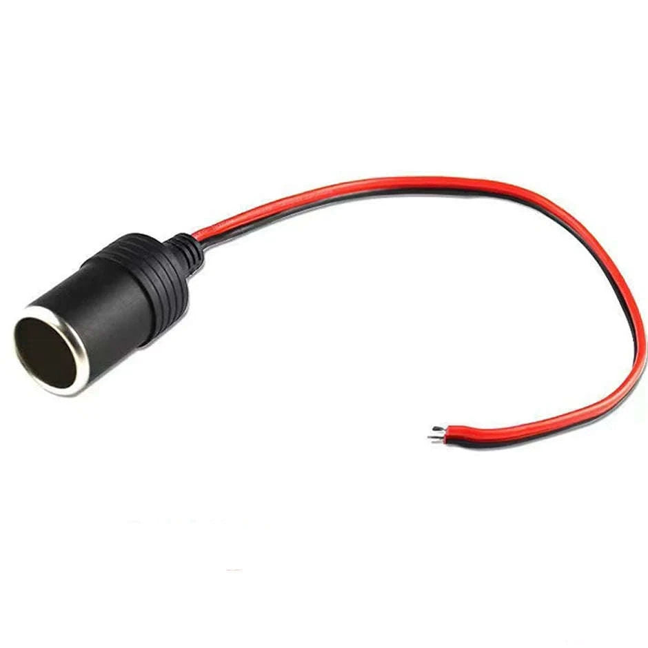 Car Cigarette Lighter Socket Adapter with 30cm Cable-1PC 10A