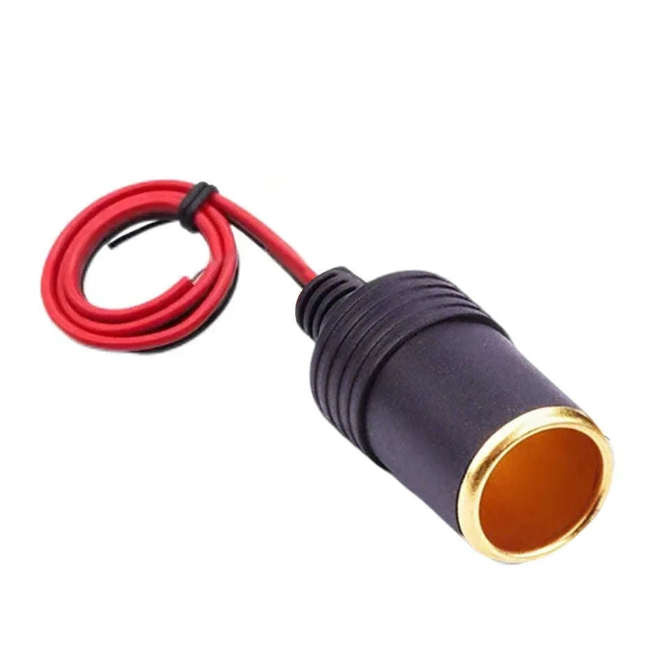Car Cigarette Lighter Socket Adapter with 30cm Cable-1PC 10A