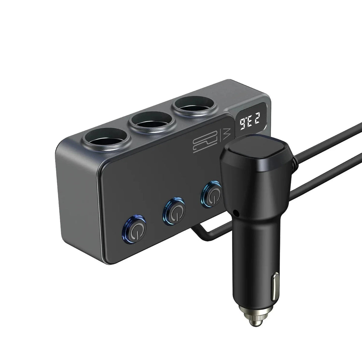 Car Cigarette Lighter Splitter Adapter with Multi-Port USB Charging-B