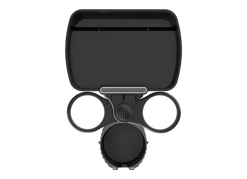Car Cup Holder Expander Tray with Detachable Tray-Black