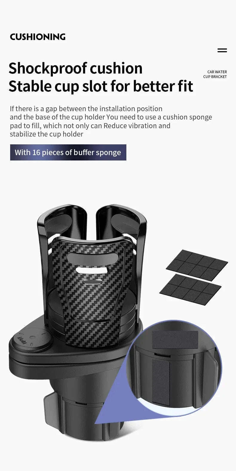 Car Cup Holder Multi-Functional Two-Layer Storage Rack-Style 3