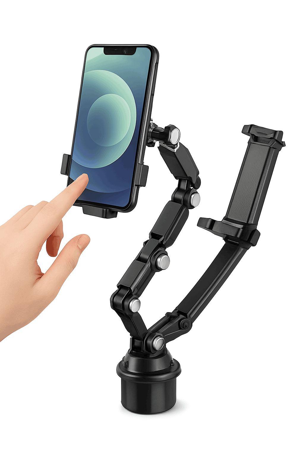 Car Cup Holder Phone Mount Adjustable Base 360-Degree Rotation-1pc