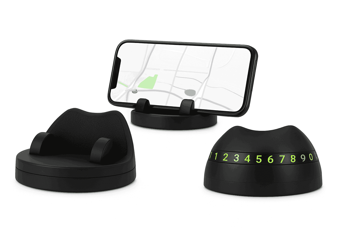 Car Dashboard Phone Holder with Rotatable Base and Anti-Slip Design-1 pc