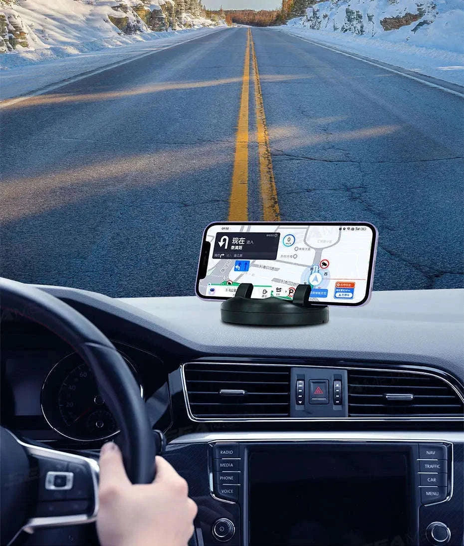 Car Dashboard Phone Holder with Rotatable Base and Anti-Slip Design-1 pc