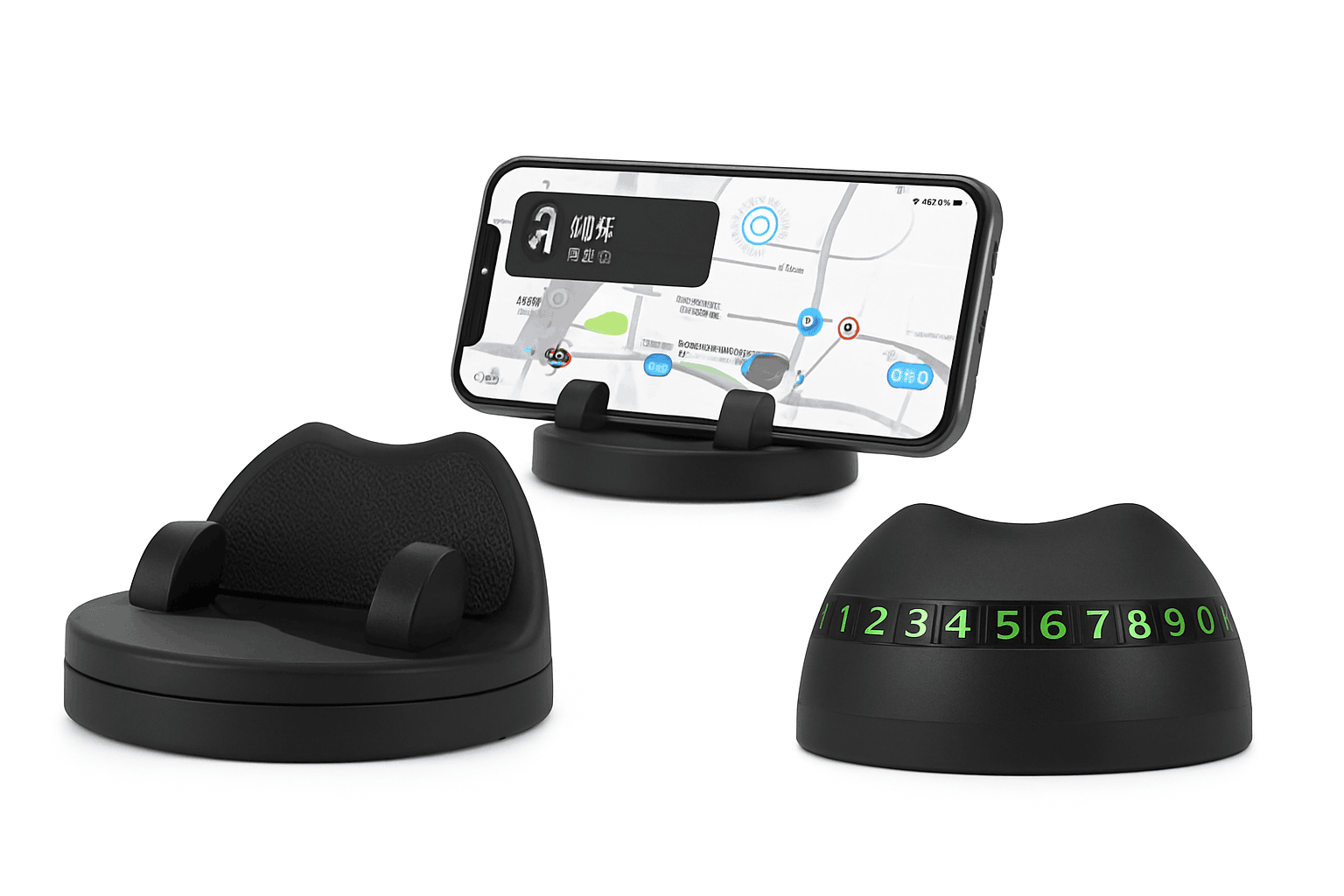 Car Dashboard Phone Holder with Rotatable Base and Anti-Slip Design-1 pc