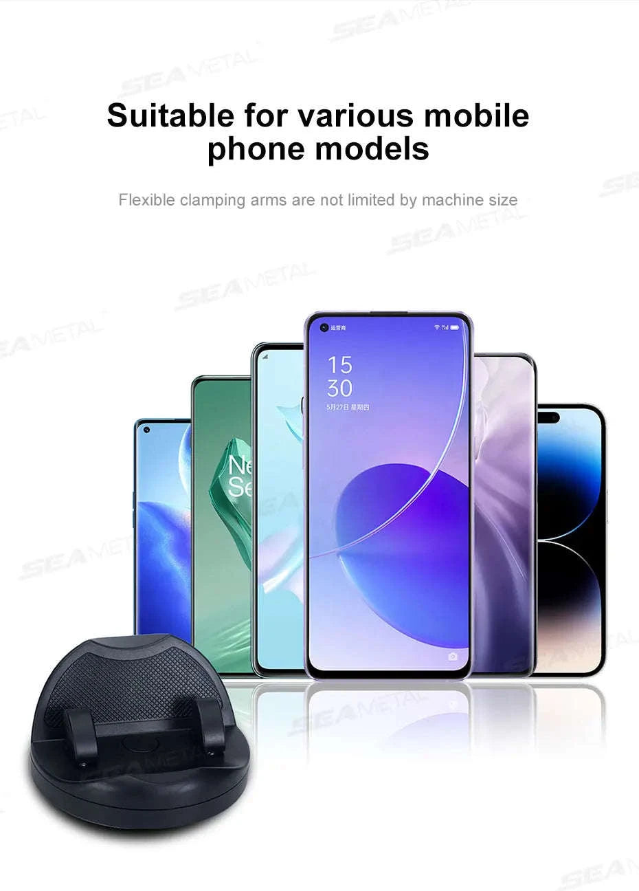 Car Dashboard Phone Holder with Rotatable Base and Anti-Slip Design-1 pc