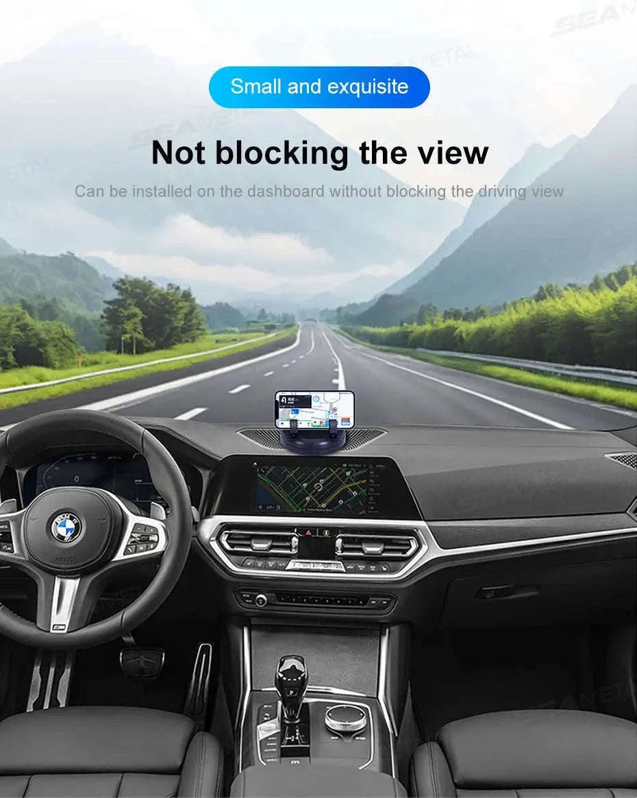 Car Dashboard Phone Holder with Rotatable Base and Anti-Slip Design-1 pc