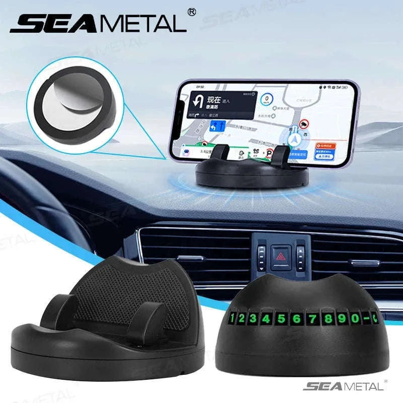 Car Dashboard Phone Holder with Rotatable Base and Anti-Slip Design-1 pc