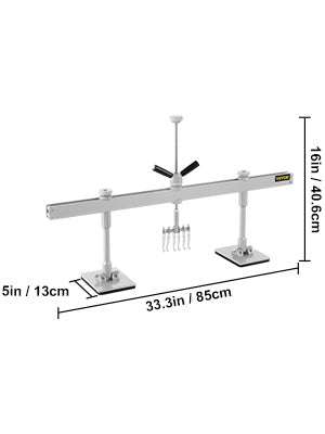 Car Dent Puller Lever Bar Kit with Dual Arms & Adjustable Foot-75cm / United States