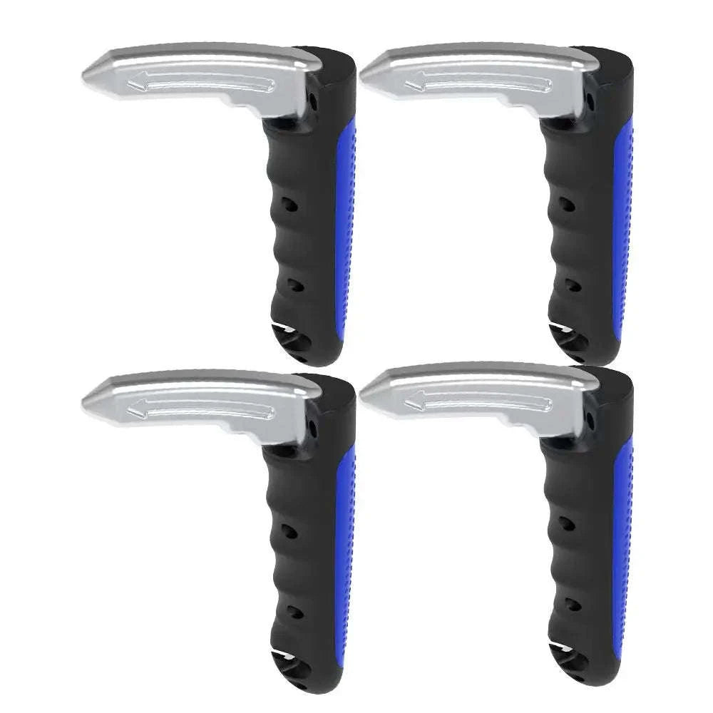Car Door Assist Handle with Emergency Window Breaker-Blue   4PCS