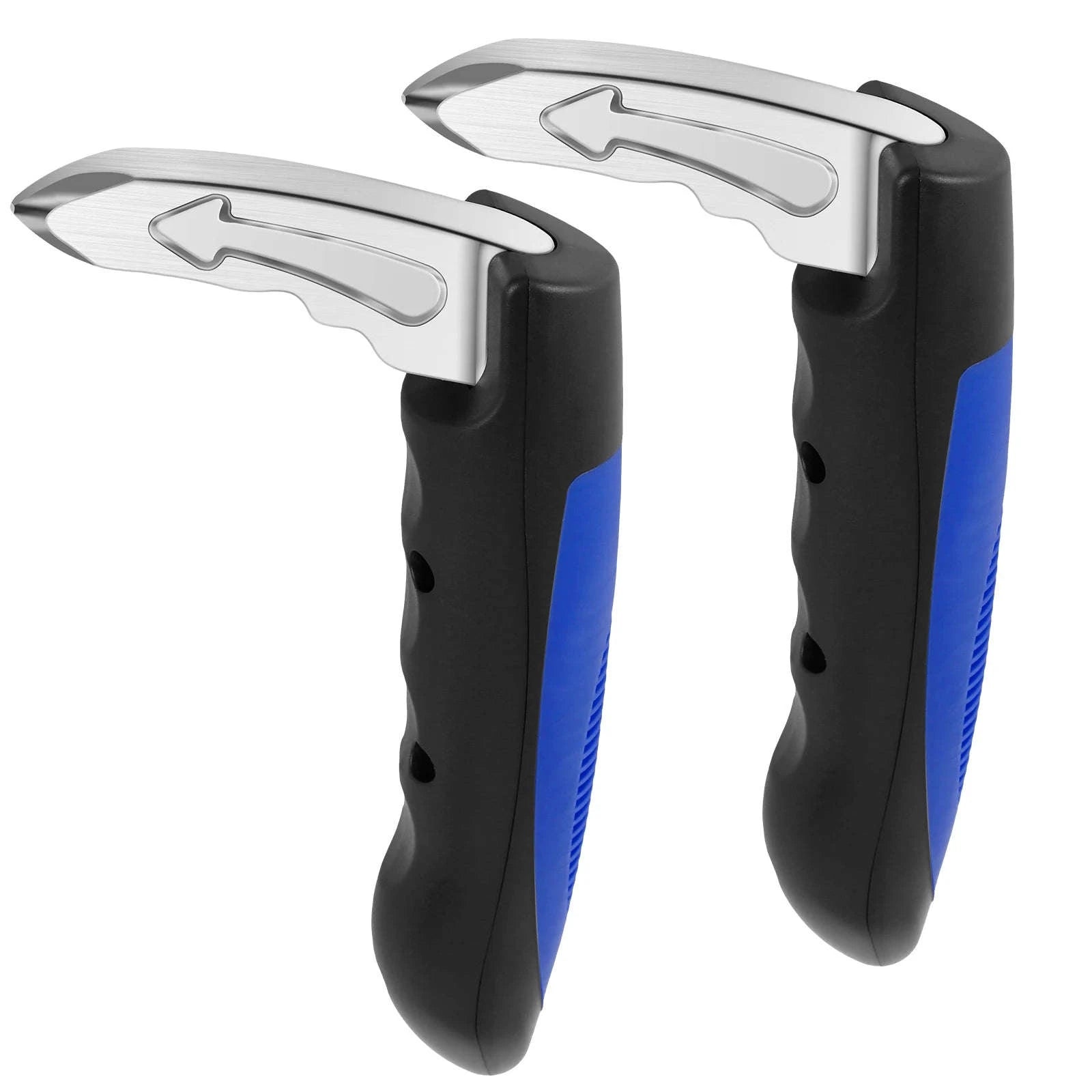 Car Door Assist Handle with Emergency Window Breaker-Blue   4PCS